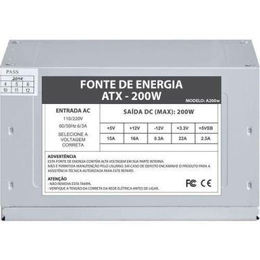 Imagem de Fonte Atx Vkoem 20+4 200w Real s/ Cabo