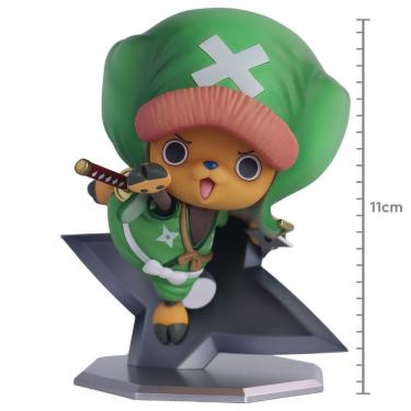Imagem de Figura de Coleção Portrait.of.pirates "Warriors Alliance" One Piece Chopperemon em PVC Detalhado Verde Megahouse