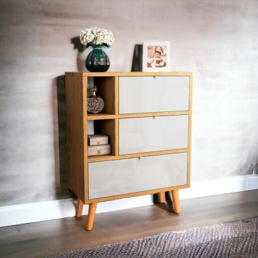 Imagem de Aparador 03 Gavetas Classic Off White Jm3