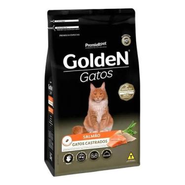 Imagem de Ração Golden Gatos Adultos Castrados Sabor Salmão 3kg - Congratulation