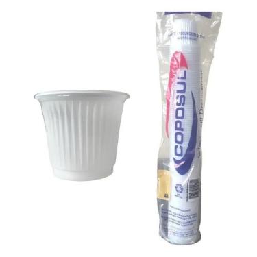 Imagem de Copo Descartável 50ml Café Cafezinho Chá Ps Branco 100 Copos - Congrat