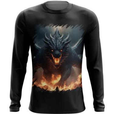Imagem de Camiseta Manga Longa Leviathan Infernal Fogo 4, P