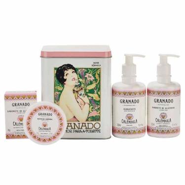 Imagem de Kit Lata Granado Calêndula 90g+60g+300ml+300ml