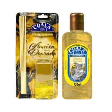 Imagem de Kit Difusor Ambiente + Limpa perfumado Ameixa Dourada Coala
