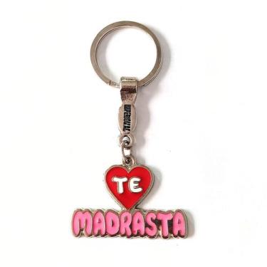 Imagem de Chaveiro Metal Lembrancinha Presente Te Amo Madrasta - Lojão Impérioma
