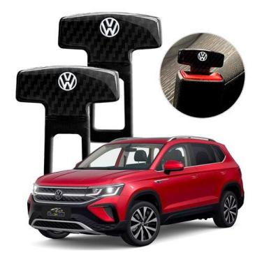 Imagem de Par Trava Fivela Cinto Anti Som Vw Taos T-cross Polo Virtus - Emblemat