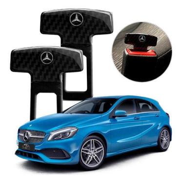 Imagem de Par Trava Fivela Cinto Anti Som Mercedes Classe A Slk Glc - Emblematec