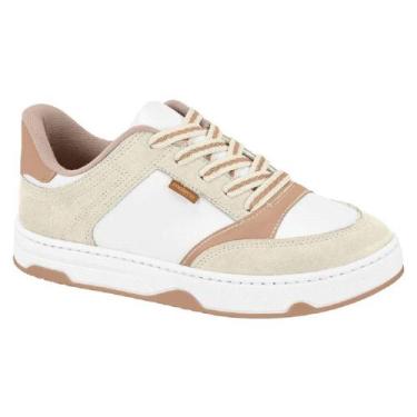 Imagem de Tenis moleca casual ref 5835.202.9696 feminino, 35, Branco, Bege
