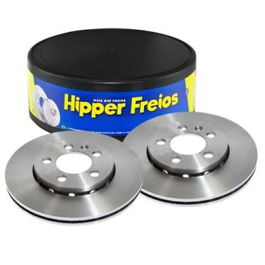 Imagem de Par Disco Freio Dianteiro Fox Crossfox Polo 2003 em Diante - HIPPER FR