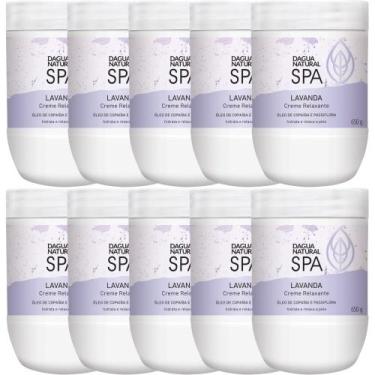 Imagem de 10UN Creme Massagem Relaxante SPA Lavanda 650G DAgua Natural - D'Água 