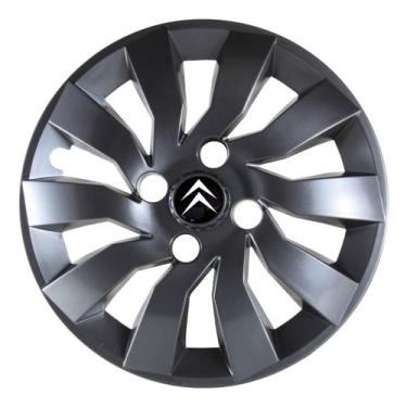 Imagem de Calota Esportiva Street 14 Grafite Citroen C3 C4 - Descontinuados GO E