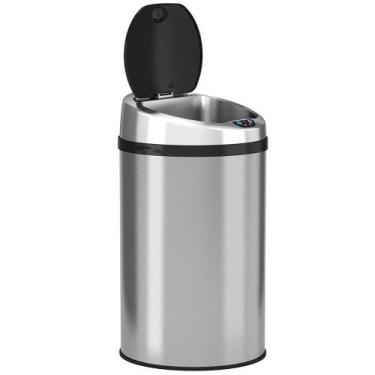 Imagem de Lixeira automatica 8 litros sensor inox inteligente luxo - Multicoisa 
