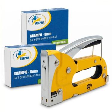 Imagem de Grampeador Tapeceiro Rino & 2 Caixa de Grampo Guepar