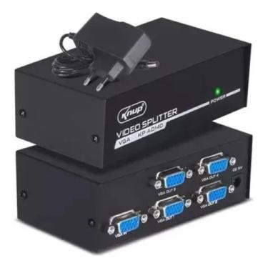 Imagem de Splitter divisor amplificador video vga 4 portas tv projetor - DIVISÃO