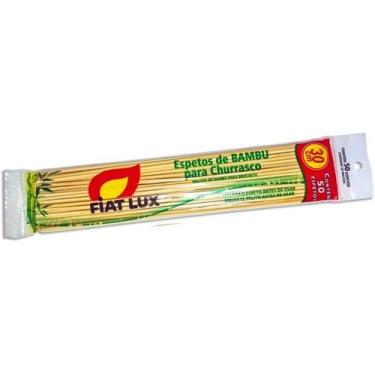 Imagem de Espeto para Churrasco de Bambu 30cm Fiat Lux c 50un