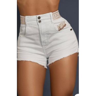 Imagem de Short jeans cos logo lurex maria gueixa - MARIA GUEIXA , 42, Jeans