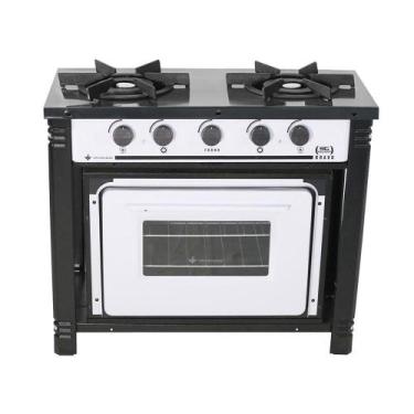 Imagem de Fogão Industrial com Forno 2 Bocas Duplas Bravo BR2BF Branco - Venânci