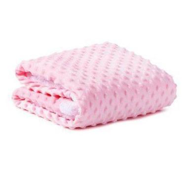 Imagem de Manta Bebê Infantil Cobertor Sherpa Pipoquinha Rosa Loani - Loaní
