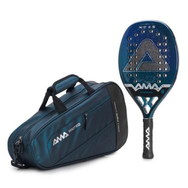 Imagem de Raquete de Beach Tennis Ama Sport Proteo 3K 2026, 325g