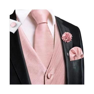 Imagem de Colete Masculino Jacquard Para Casamento E Festa De Negócios, Conjunto