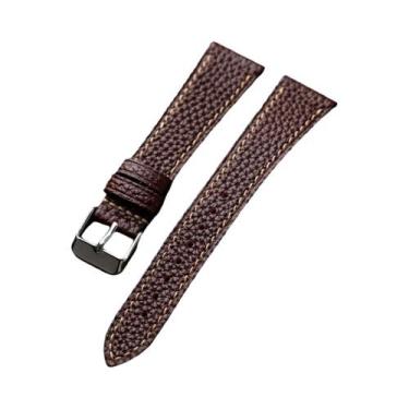 Imagem de Pulseira De Relógio Masculina Vintage Feita À Mão Em Couro Francês De 
