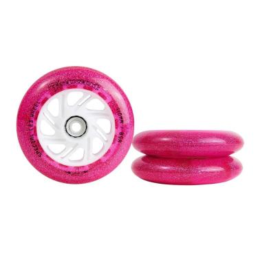 Imagem de Rodas de Patins Special com LED Que Acendem ao Patinar Rosa Traxart 110MM 6un