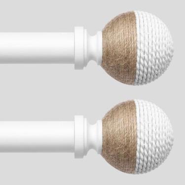Imagem de Varão de Cortina Wolistsa 91-150 cm Branco - Pacote com 2 Unidades - D