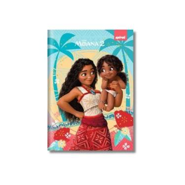 Imagem de Caderno 1/4 Capa Dura Brochura Moana 80 Folhas Spiral