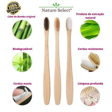 Imagem de Escova de dentes Biodegradável de Bambu - Nature Select