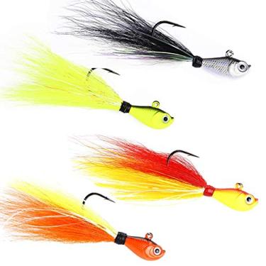 Imagem de Kit Iscas Artificiais Streamer Jig Marine Sports 15g 20g 4un