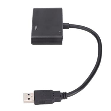 Imagem de Adaptador HD Multimídia, USB para HD Multimídia Tela dupla Peso leve Pequeno Volume 1080P Resolução para Notebook para XP