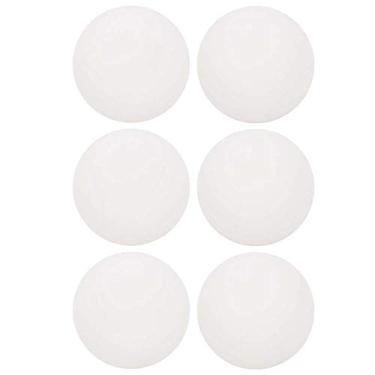 Imagem de so Conjunto de 6 bolas de tênis de mesa padrão durável de plástico ABS branco bolas de pingue-pongue para uso ao ar livre, bolas de tênis de mesa para treino de exercícios de