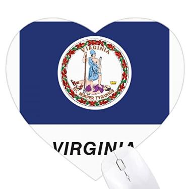 Imagem de Mouse pad de borracha com contorno da bandeira do estado americano da Virgínia