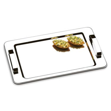 Imagem de Bandeja Brinox Atina com Alça em Inox – 37cm