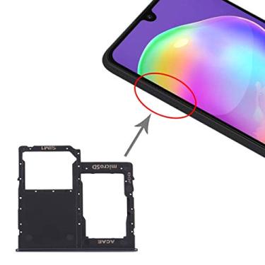 Imagem de For Samsung Galaxy A31 SIM Card Tray + Micro SD Card Tray (Black)