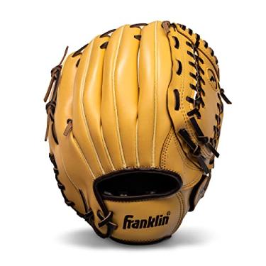 Imagem de Franklin Sports Luva unissex adulto 30,48 cm – luva de beisebol e softball, Camelo, 12 EUA