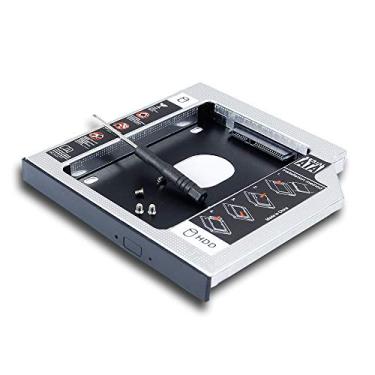 Imagem de Computador 2º HDD SSD Disco Rígido Caddy para Dell Optiplex 790 780 990 7010 755 3020 960 7020 SFF PC Desktop Fator de Forma Pequeno, SATA3 Segundo Disco de Estado Sólido, Substituição para DVD
