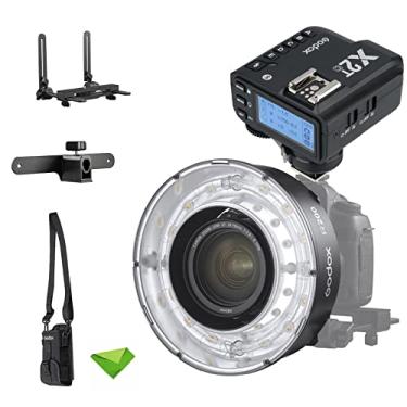 Imagem de Godox R200 para AD200 AD200 Pro Macro Anel Flash Head com Godox X2T-C Trigger 5800±200K 200Ws com Lâmpada de Modelagem Macro Speedlight para Câmeras DSLR para Retrato, Macro Shooting, Fotografia, etc