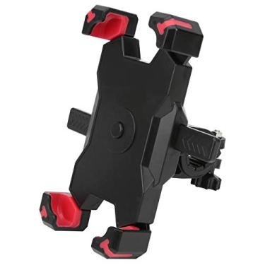 Imagem de Asixxsix Suporte de celular giratório de 360°, suporte prático destacável para celular de bicicleta com adesivo para smartphones de 3,5 a 6,8 polegadas (vermelho)