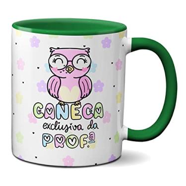 Imagem de Caneca Exclusiva Da Professora Presente Coruja Fofa (Verde)