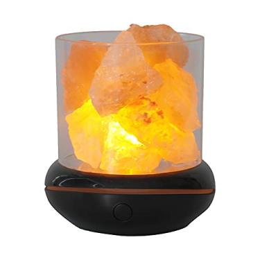 Imagem de Cristal Sal Pedra Luz Noturna 7 Cores LED Rock Lâmpada de Cristal Portátil USB Óleo Essencial para Carro Home Office Quarto Decoração de Mesa