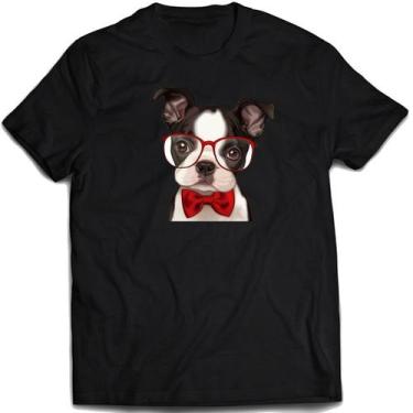 Imagem de Camiseta Bulldog Francês Nerd Camisa Fofo Cute Indie Animal - Mago Das