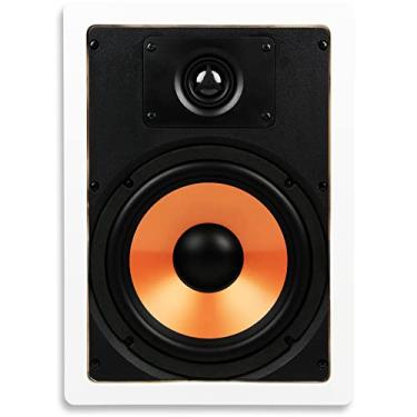 Imagem de Micca Alto-falante M-8S 20,32 cm 2 vias em parede para home theater, áudio de toda a casa, áreas internas ou externas cobertas, poliWoofer de 20,32 cm, tweeter de seda articulado de 2,54 cm, branco, pintável, cada