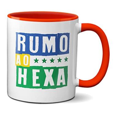 Imagem de Caneca Copa Do Mundo Jogo Do Brasil Rumo Ao Hexa (Vermelha)