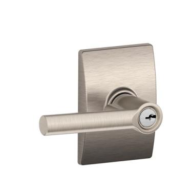 Imagem de Schlage F51A Cadeado de entrada com chave, Século, Satin Nickel