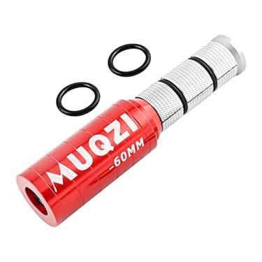 Imagem de Vaveren 1 conjunto de garfo de bicicleta haste estendida pescoço estendido, 1 1/8" 28,6 mm adaptador de cabeça para guidão adaptador de bicicleta para extensão de haste, mountain bike, BMX, vermelho 123 x 60 mm