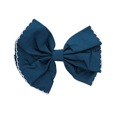 Imagem de Clipe de cabelo com borda recortada grande, Dark Teal, One Size