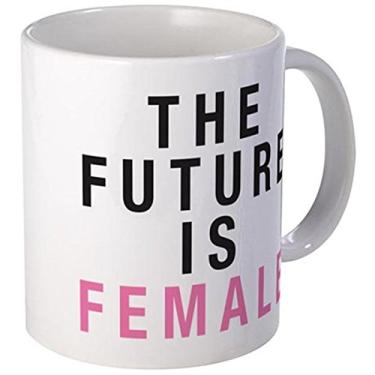 Imagem de Caneca de café especial Dia das Mães - THE FUTURE IS FEMALE - Caneca de cerâmica de 325 ml, chá, café