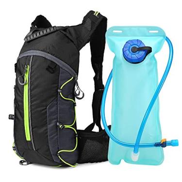 Imagem de Andoer Mochila dobrável para ciclismo mochila leve para esportes ao ar livre e hidratação para bicicleta com bexiga d'água 2L
