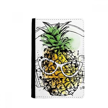 Imagem de Headset Abacaxi Óculos de Sol Porta-Passaporte Notecase Burse Capa Carteira Carteira Carteira Carteira Bolsa para Cartão